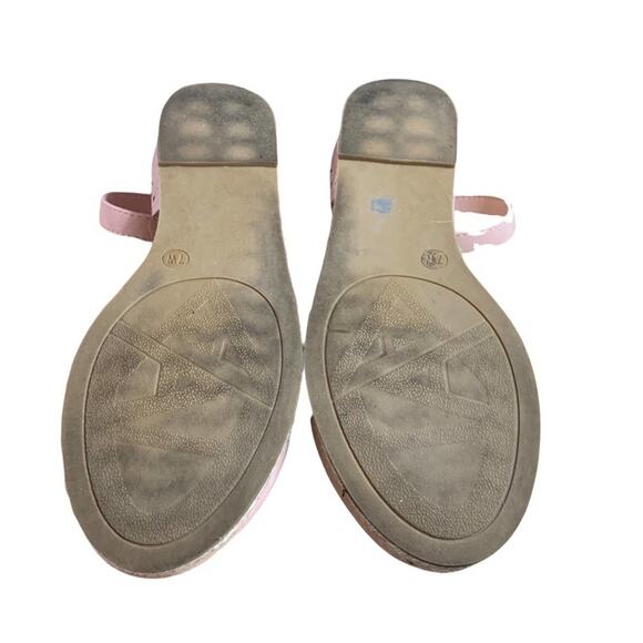Andiamo Nancy flat shoes espadrilles light pink blush size 7W Wide - Picture 9 of 9